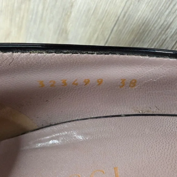 Gucci Black Patent Leather Horsebit Pumps Heels Women's Size 38 US 8 - Picture 6 of 14